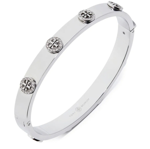 Tory Burch Accessories - Tory Burch Silver Bracelet with Embellished Accents